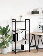 vidaXL Рафт за книги 60 x 30 x 120 см Инженерна дървесина Сив сонома