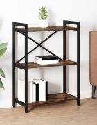 vidaXL Рафт за книги 60 x 30 x 85 cm Инженерна дървесина Димян дъб