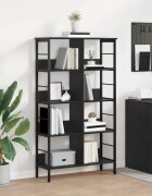 vidaXL Рафт за книги 8 нива 82 x 32 x 1445 см Инженерна дървесина