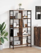 vidaXL Рафт за книги 8 нива 82 x 32 x 1445 см Инженерна дървесина