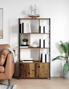 vidaXL Рафт за книги 80 x 30 x 1555 см Инженерна дървесина