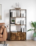 vidaXL Рафт за книги 80 x 30 x 1555 см Инженерна дървесина Димян дъб