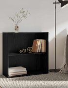 vidaXL Рафт за книги 80 x 30 x 765 см Инженерна дървесина Черния дъб