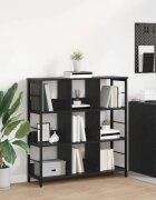 vidaXL Рафт за книги 9 нива 102 x 32 x 1045 см Инженерна дървесина