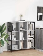 vidaXL Рафт за книги 9 нива 102 x 32 x 1045 см Инженерна дървесина