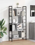vidaXL Рафт за книги 9 нива 75 x 30 x 156 см Инженерна дървесина