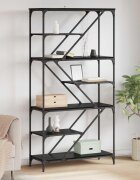 vidaXL Рафт за книги 9 нива 91 x 36 x 176 см Инженерна дървесина