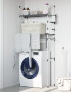 vidaXL Рафт за пералня 77x52x192 см алуминий