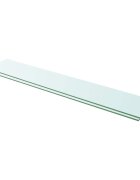 vidaXL Рафтове 2 бр панели прозрачно стъкло 110x20 см
