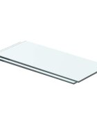 vidaXL Рафтове 2 бр панели прозрачно стъкло 40x12 см