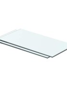 vidaXL Рафтове 2 бр панели прозрачно стъкло 40x15 см