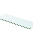 vidaXL Рафтове 2 бр панели прозрачно стъкло 60x15 см