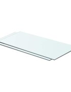 vidaXL Рафтове 2 бр панели прозрачно стъкло 60x25 см