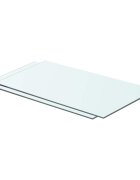 vidaXL Рафтове 2 бр панели прозрачно стъкло 60x30 см