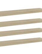 vidaXL Рафтове 4 бр дъб сонома 40x10x15 см инженерно дърво