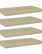 vidaXL Рафтове 4 бр дъб сонома 60x40x15 см инженерно дърво