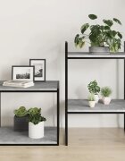 vidaXL Рафтове 8 бр бетонно сиви 40x50x15 см инженерно дърво