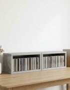 vidaXL Рафтове за CDs 2 бр. Бетонно сиво 40 x 17 x 17 см