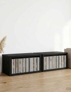 vidaXL Рафтове за CDs 2 бр. Черен дъб 40 x 17 x 17 см