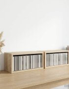 vidaXL Рафтове за CDs 2 бр. Дъб сонома 40 x 17 x 17 см