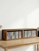 vidaXL Рафтове за CDs 2 бр. Дъбова дървесина 40 x 17 x 17 см
