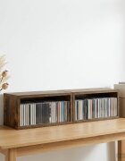 vidaXL Рафтове за CDs 2 бр. Опушен дъб 40 x 17 x 17 см