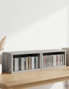 vidaXL Рафтове за CDs 2 бр. Сив Сонома 40 x 17 x 17 см