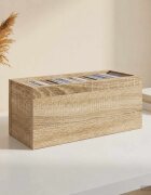 vidaXL Рафтове за CDs 4 бр. Дъб сонома 40 x 17 x 17 см