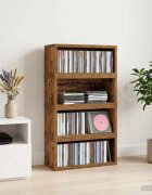 vidaXL Рафтове за CDs 4 бр. Дъбова дървесина 40 x 17 x 17 см