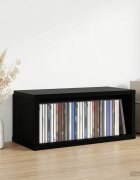 vidaXL Рафтове за CDs Черен дъб 40 x 17 x 17 см Инженерна дървесина