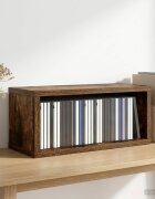 vidaXL Рафтове за CDs Опушен дъб 40 x 17 x 17 см Инженерна дървесина