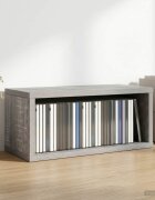 vidaXL Рафтове за CDs Сив Сонома 40 x 17 x 17 см Инженерна дървесина
