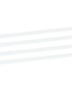 vidaXL Рафтове за етажерка 4 бр бели 100x10x15 см ПДЧ