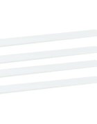 vidaXL Рафтове за етажерка 4 бр бели 100x20x15 см инженерно дърво