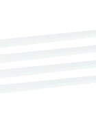 vidaXL Рафтове за етажерка 4 бр бели 60x10x15 см инженерно дърво