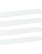 vidaXL Рафтове за етажерка 4 бр бели 60x20x15 см инженерно дърво
