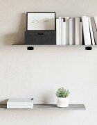 vidaXL Рафтове за етажерка 4 бр бетонно сиви 80x20x15 см