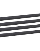 vidaXL Рафтове за етажерка 4 бр сиви 60x10x15 см ПДЧ