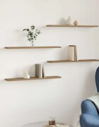 vidaXL Рафтове за книги 4 бр дъб артизан 60x10x15 см инженерно дърво