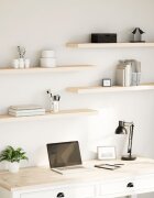 vidaXL Рафтове за стена 4 бр 110x235x4 см инженерна дървесина