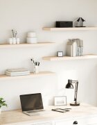 vidaXL Рафтове за стена 4 бр 90x235x4 см инженерна дървесина