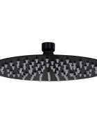 vidaXL Rainshower душ пита инокс 20 см кръгла черна