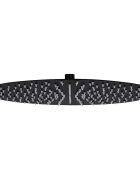 vidaXL Rainshower душ пита инокс 40 см кръгла черна