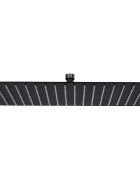 vidaXL Rainshower душ пита инокс 40x30 cм правоъгълна черна