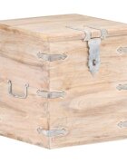 vidaXL Ракла 40x40x40 см акациево дърво масив