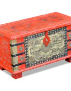 vidaXL Ракла от мангово дърво 80x40x45 cм черевно