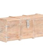 vidaXL Ракла за съхранение 90x40x40 см акациево дърво масив