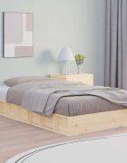 vidaXL рамка за легло 75x190 см Small Single дърво масив