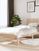 vidaXL рамка за легло 75x190 см Small Single дърво масив