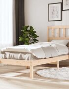 vidaXL Рамка за легло 90x190 см единична борова дървесина масив